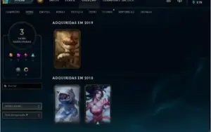 Conta LOL PLAT IV 42 champ lvl 57 por 50 Reais