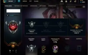 Conta prata 2 com 23 skins e 54 champs ( 3 vitoriosas )