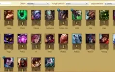 Conta League of Legends Prata 116 Champions + 109 Skins