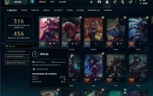 Conta Platina 4 com 120 Champs e 114 Skins