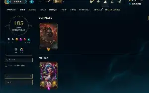 Unranked com TODOS os champs e 185 Skins ( ADC / SUP )