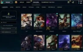 Conta Lol Unranked 29 Campeoes 10 Skin