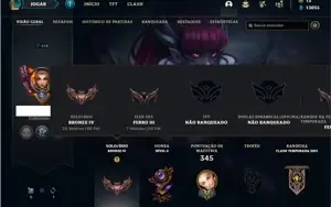 Conta bronze 4 com 125 Champs e 152 Skins + 4 Prestigios