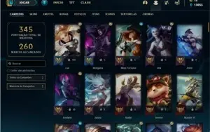 Conta bronze 4 com 125 Champs e 152 Skins + 4 Prestigios