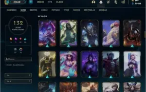 Conta diamante 1 com 155 champs e 132 skins + 1 Prestigio