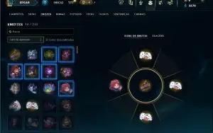 Diamante 4 com 30 Champs e 6 Skins