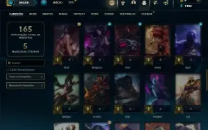 Ouro 3 com 60 Champs e 27 Skins