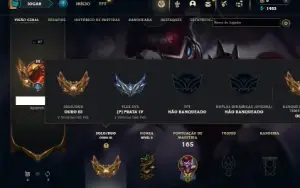 Ouro 3 com 60 Champs e 27 Skins