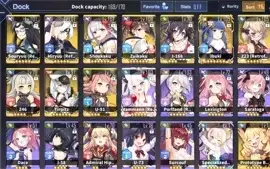 [Global] AzurLane LVL75 Ibuki 2D Skin + Various SSR Ships