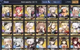 [Global] AzurLane LVL75 Ibuki 2D Skin + Various SSR Ships