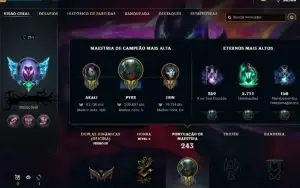 Conta LOL Main Pyke LV 255 (111 Skins) (Unranked)