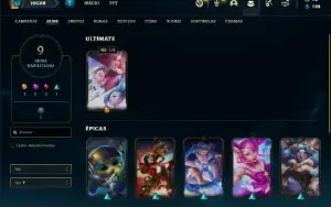 Conta Ferro 1 com 26 Champs e 9 Skins