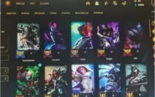 Conta de lol,na ultima season era diamante 4,MMr muito bom
