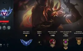 Conta Diamante Ii Main Katarina 20 Skins!