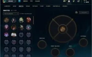 Conta ouro 4 com 1 skin e 21 champs