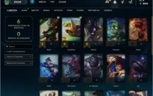Conta ouro 4 com 1 skin e 21 champs