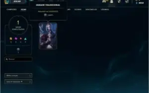 Conta ouro 4 com 1 skin e 21 champs