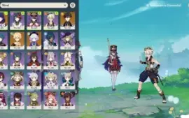 Genshin Impact Ar51 Raiden C5 + Biss Sara C6 Bennett C6 Chev