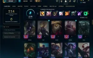 Desafiante com 80 Champs e 30 Skins ( 590 PDL )