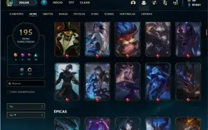 Conta prata 3 com TODOS os champs e 195 Skins ( Nivel 548 )