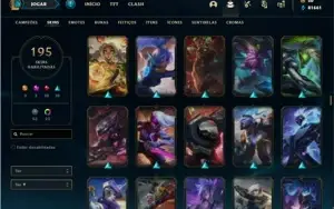 Conta prata 3 com TODOS os champs e 195 Skins ( Nivel 548 )