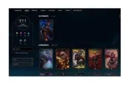 Conta de League of Legends Platina V 211 skins, 143 Icones.