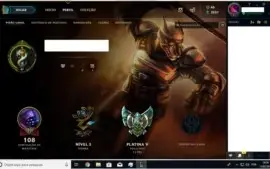 Conta platina 5 League of Legends