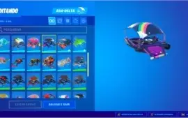 CONTA FORTNITE COM MUITAS SKINS, ACESSORIOS E SALVE O MUNDO.