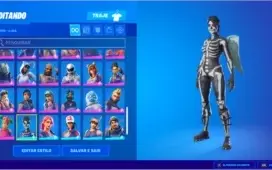 CONTA FORTNITE COM MUITAS SKINS, ACESSORIOS E SALVE O MUNDO.