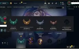 Conta LoL Platina 4 + 21 skins (email n verificado)