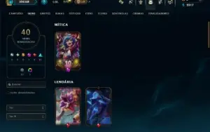 Prata 1 com 95 Champs e 40 Skins