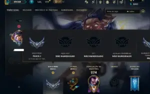 Prata 1 com 95 Champs e 40 Skins