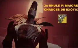 Voto do Discípulo 1x + 3x Rhulk + Baú do Boss Final Extra