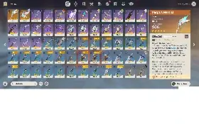 Conta AR 52 com  Maivuka + Citlali+ Raiden +Tighnari+Jean