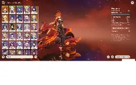 Conta AR 52 com  Maivuka + Citlali+ Raiden +Tighnari+Jean