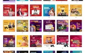 Pack Canva IPTV - 48 Artes Editáveis