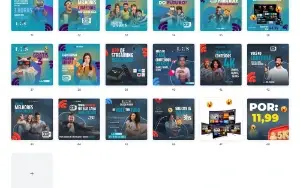 Pack Canva IPTV - 48 Artes Editáveis