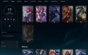 Conta League Of Legends PLATINA