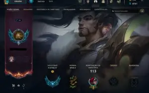 Conta League Of Legends PLATINA