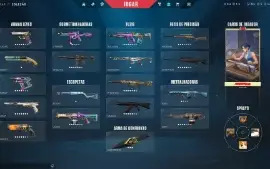 conta valorant, 265 skins, 6 mil reais gastos, ex ascendente