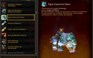 Conta 10 anos World of Warcraft Swift Spectral Tiger Tigre