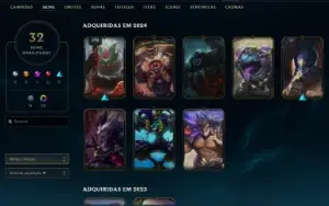 Conta Lol Challenger Flex/Mestre soloq Handlvl Season 4