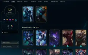 Conta Lol Challenger Flex/Mestre soloq Handlvl Season 4
