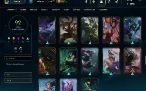 Prata 1 com 85 Champs e 92 Skins + 2 Prestigios