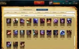 CONTA PRATA V / 53 CAMPEOES / 6 SKINS / 2 PAG DE RUNAS