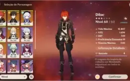 DILUC , QIQI , JEAN , ZHONGLI
