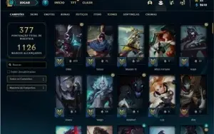 Conta ouro 4 com 114 Champs e 135 Skins + 28 Cromas