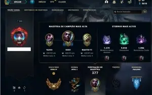 Conta ouro 4 com 114 Champs e 135 Skins + 28 Cromas