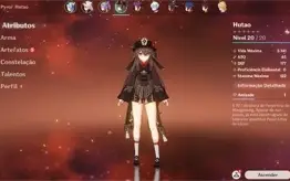 Conta genshin impact AR-17 Eula,Itto,Hutao,Mona,Keqing C1