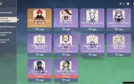 GENSHIN IMPACT - AR55, 19T5⭐Shogun, Nahida, Yelan,Wriothesle